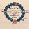 Real Gold Electroplating Natural Jade Stone Dragon Crystal Placer Gold Bracelet