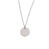 Stainless Steel Geometric Wafer Necklace Pendant