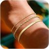 Exquisite Twist Bracelet Stainless Steel Layered Wear Snake Bones Chain