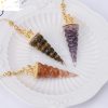 Rainbow Color Crystal Pendant Gravel Beads Pendant Reiki Resin Pendant