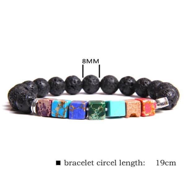 Natural Stone Seven Chakra Bracelet
