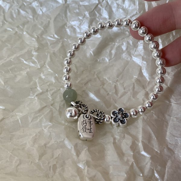 Good Things Happen Jade Beaded Bracelet Female Affordable Luxury Fashion