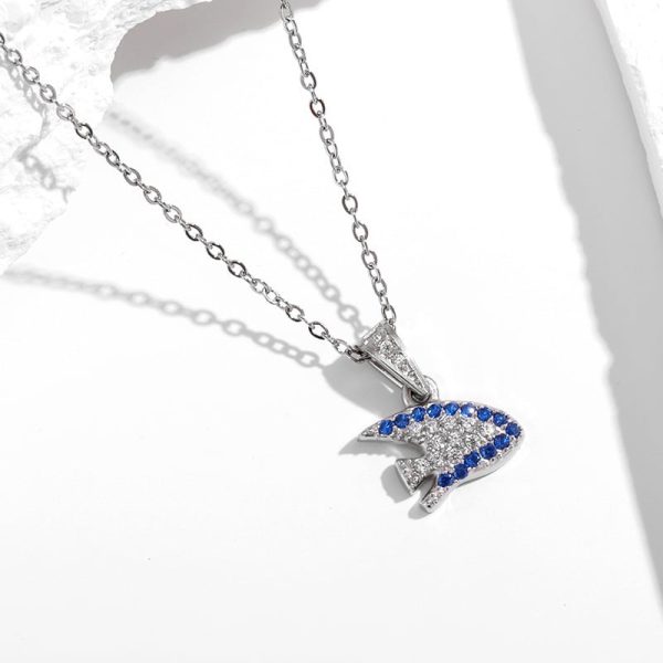 Strong Color Retention 18K Gold Ocean Series Pendant Gold Necklace