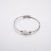 Titanium Steel Retro With Opening Adjustable Cross Bracelet