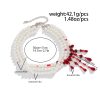 Halloween Blood Drop Tassel Pearl Crystal Necklace