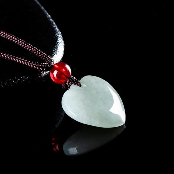 Jade Love Pendant Sticky Jade Pendant Necklace