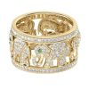 Full Diamond Elephant Ring Creative European And American Popular Ornament