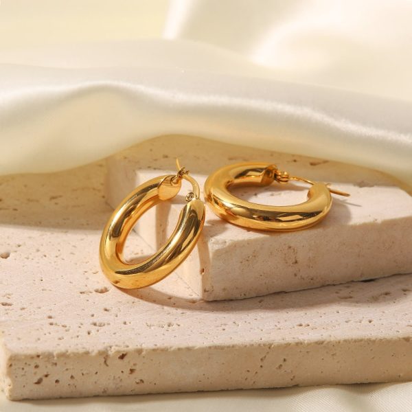 Women's Fashionable French Circle Non-fading Earrings