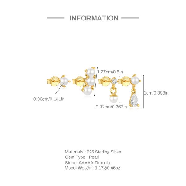 Zircon Versatile Fashion Earring Set Geometric