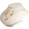 Korean Fashion Personality Heart Pendant Earring Jewelry Set