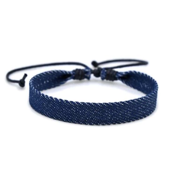 National Style Denim Fabric Bracelet Carrying Strap