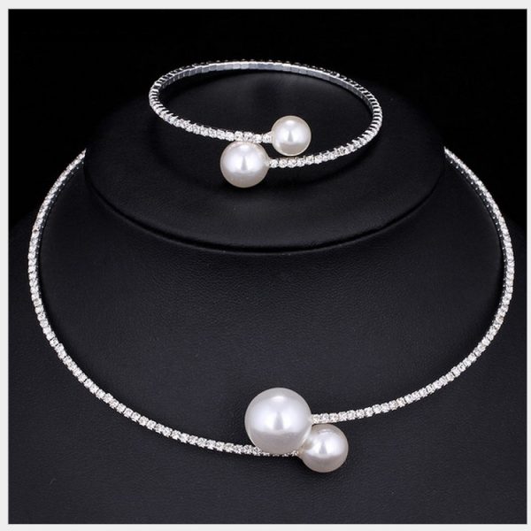 Large And Small Pearls Open Female Online Influencer Bracelet