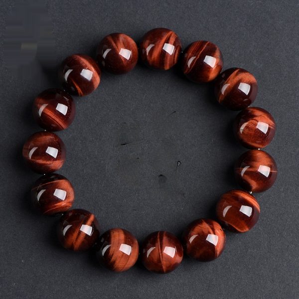 Natural Lightning Red Tigereye Ball Bracelet