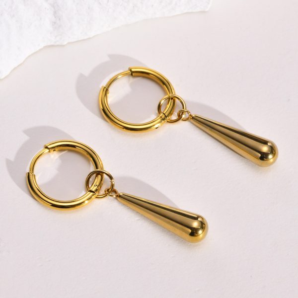 Stainless Steel Drop Earrings
