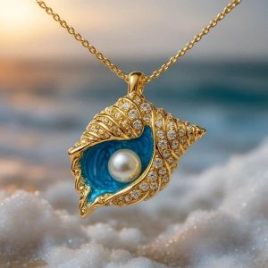 Conch Necklace Pendant Encounter Seaside Dream Time