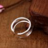 Open Ring Korean Frosted Sterling Silver Ring Sterling Silver Ornament