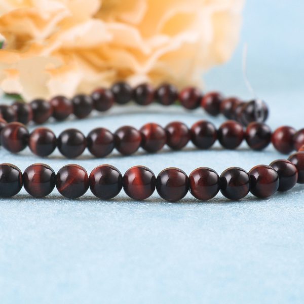 Red Tiger Eye Stone Loose Beads Diy Jewelry Accessories