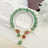 New Green Strawberry Quartz Handmade Beaded Bracelet