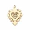 Oil Dripping Red Love Pendant Micro Inlaid Zircon Accessories
