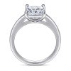 925 Sterling Silver Inlaid Square Zircon Ring