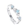 S925 Silver Couple Ring Original Design High End