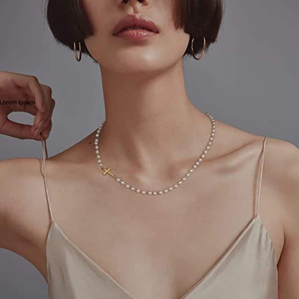 White Necklace Wedding Short Clavicle Chain Simple