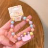 Cartoon Jelly Color Beaded Girl Bracelet