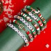 Christmas 6-pack Cute Elk Polymer Clay Bracelet Bracelet Suit