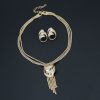 Fashion Necklace Bracelet Earrings Ring Jewelry Set