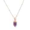 Natural Stone Pendant Necklace Women