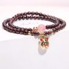 Red Rock Double Ring Money Bag Pendant Bracelet