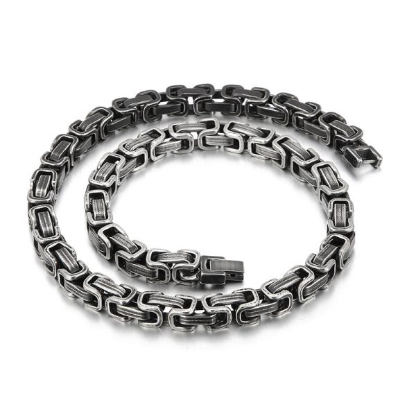 Stainless Steel Ornament Return Chain Titanium Steel Men's Necklace