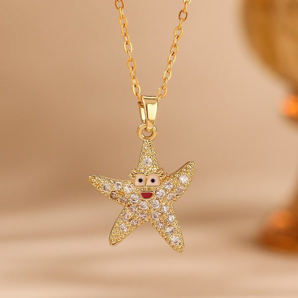 Ocean Series Starfish Necklace Accessories Women's Design Sense