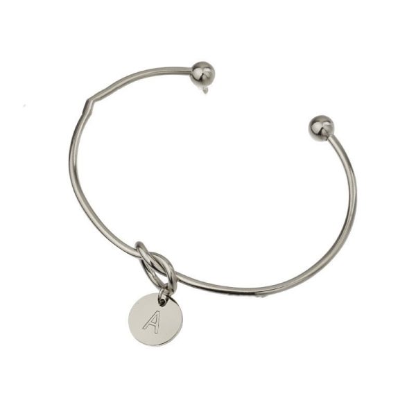 Titanium Steel 26 English Letters Bracelet Diy Love Heart