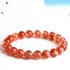 Purple Colorful Super Seven Fireworks Flashing Scattered Beads Bracelet