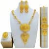 High-end Bridal Wedding Necklace Earring Ring Bracelet Ornament Suit