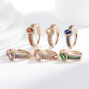 Champagne Real Gold Color Affordable Luxury Style Open Ring