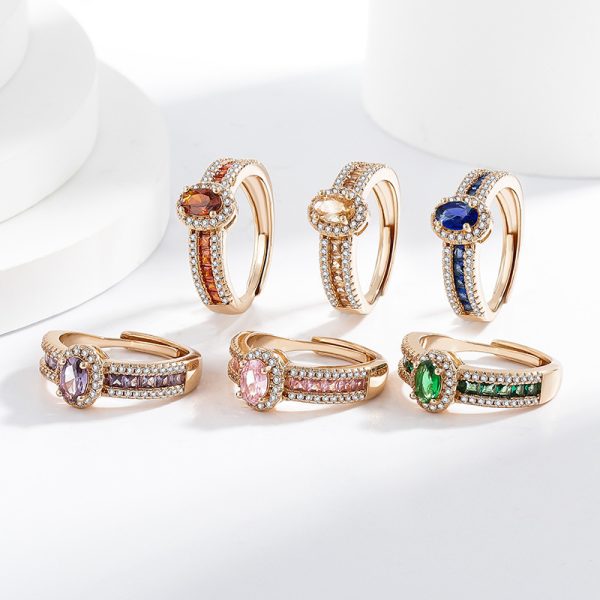 Champagne Real Gold Color Affordable Luxury Style Open Ring