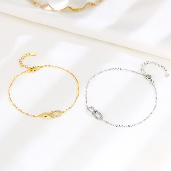 S925 Sterling Silver Mobius Strip Bracelet