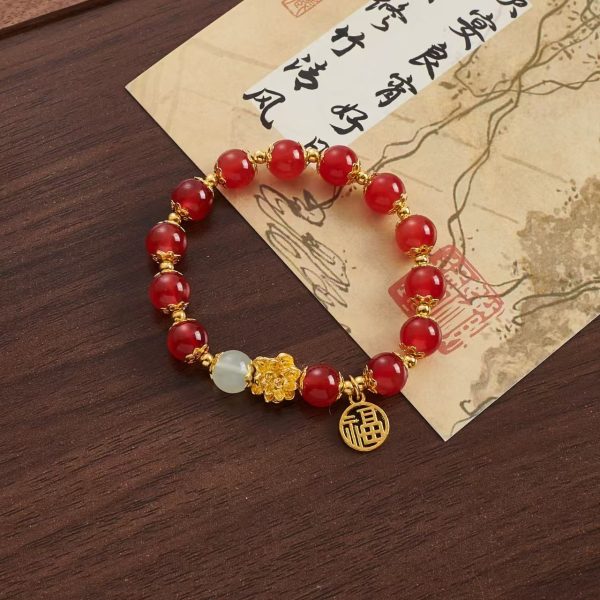 Night Market Temple Fair Bracelet Colored Glaze New Chinese Bracelet