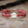 Natural Stone 12 Constellation Stainless Steel Hand-woven Couple Bracelet