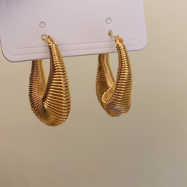 Thread Like Ear Hoops Niche Design Fashion