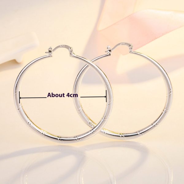 Women's Retro Circle Pattern Large Earrings
