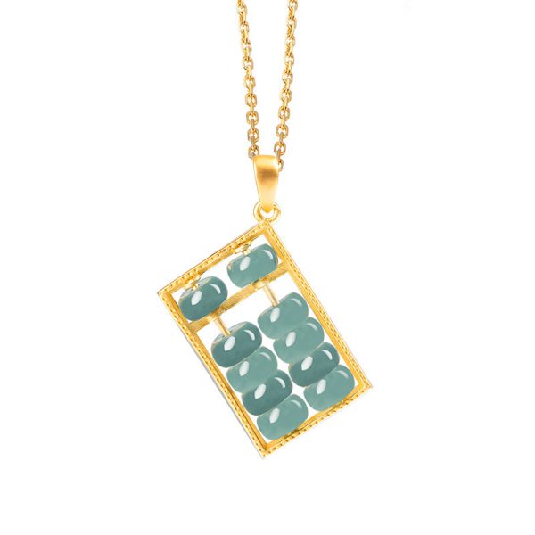 0cbe1c69-6238-4648-97ae-4c0f29cf8de2.jpg Women's Jade Blue Water Jade Abacus Pendant
