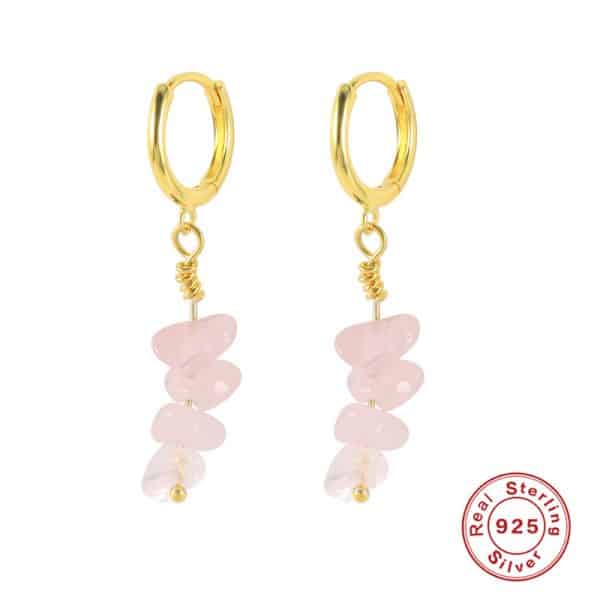 Profiled Natural Stone Earrings Eardrops