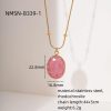 0cf4a1a1-0620-4fcc-a882-0c46d8753642_trans.jpeg Rhodochrosite 18K Gold Titanium Steel Necklace Women's Fashion All-match High Sense