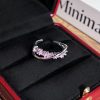 Star River Track Cross Surrounding Personality Simple Opening Ring