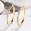 Circle Classic Minimalist Ear Clip Inlaid Zircon European And American Style