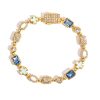 European And American 6mm Cross Drop Bracelet Men