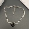 New Love Necklace Enamel Crystal Simplicity Personality